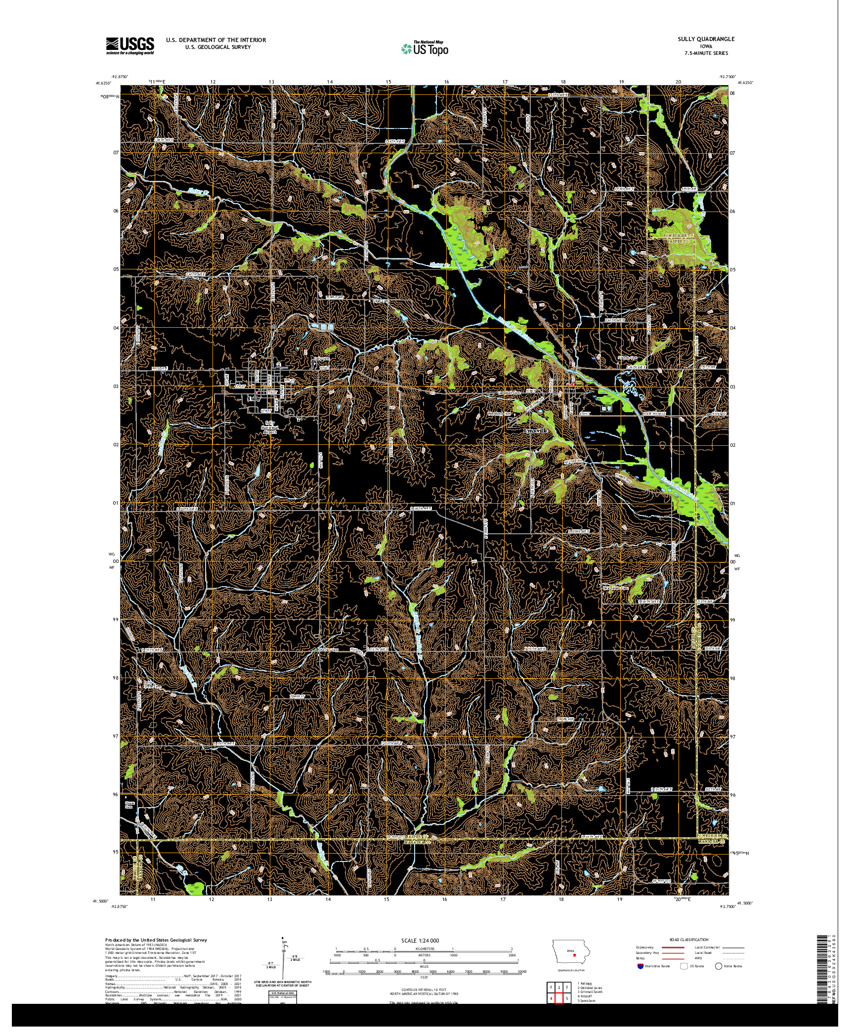 US TOPO 7.5-MINUTE MAP FOR SULLY, IA