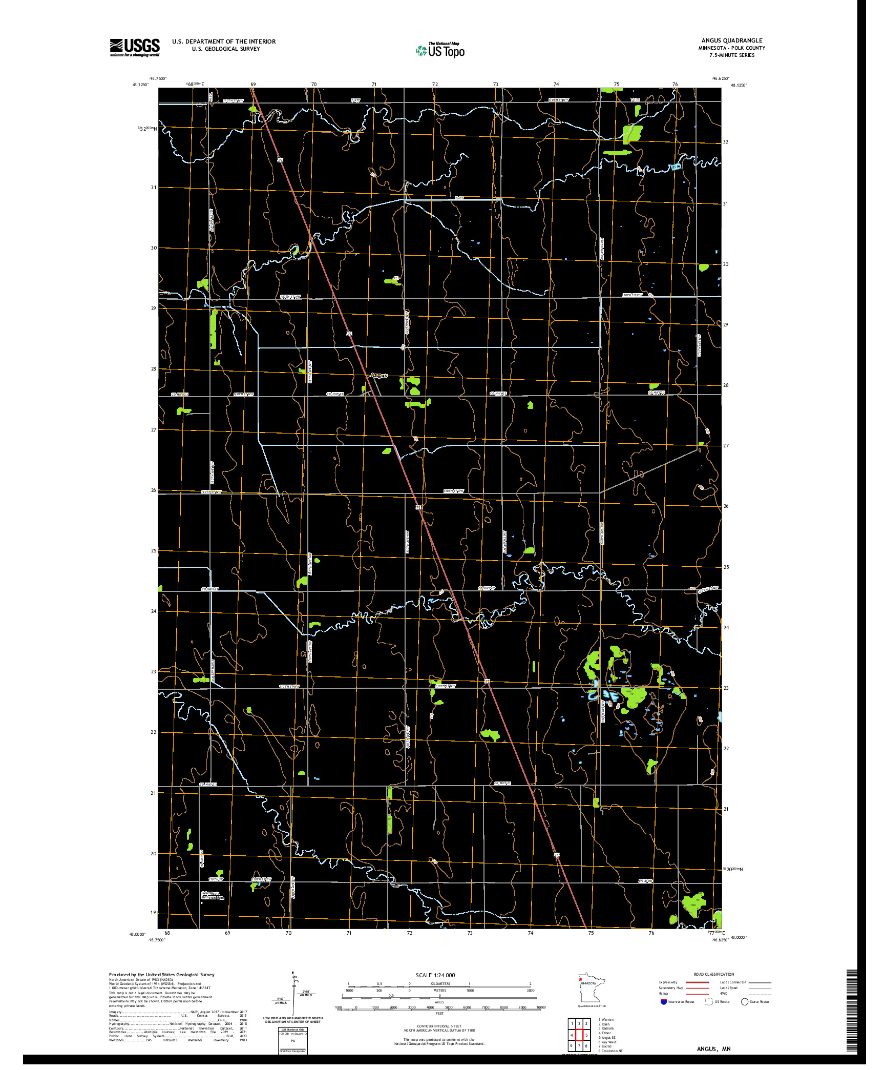 US TOPO 7.5-MINUTE MAP FOR ANGUS, MN