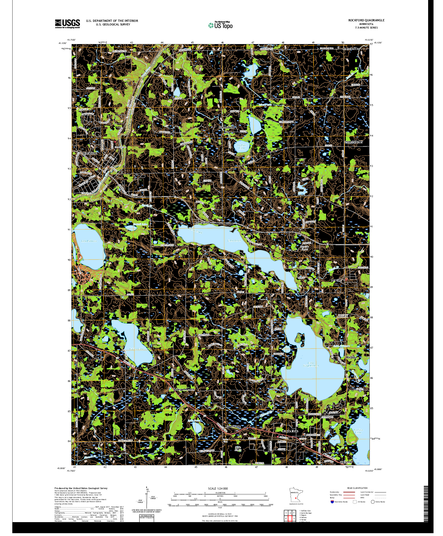 US TOPO 7.5-MINUTE MAP FOR ROCKFORD, MN