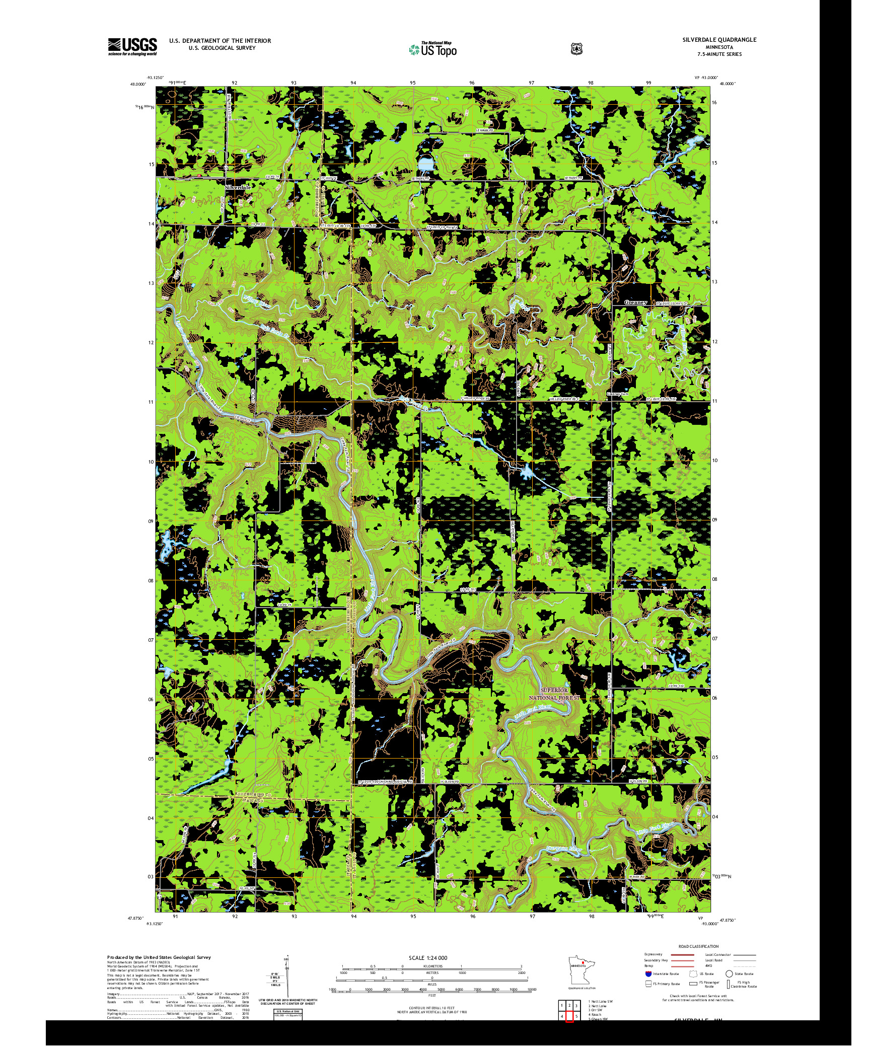 US TOPO 7.5-MINUTE MAP FOR SILVERDALE, MN