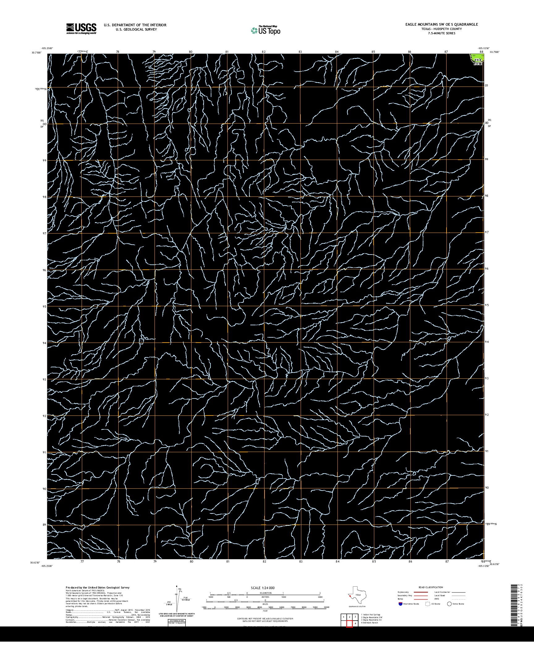 US TOPO 7.5-MINUTE MAP FOR EAGLE MOUNTAINS SW OE S, TX,CHH