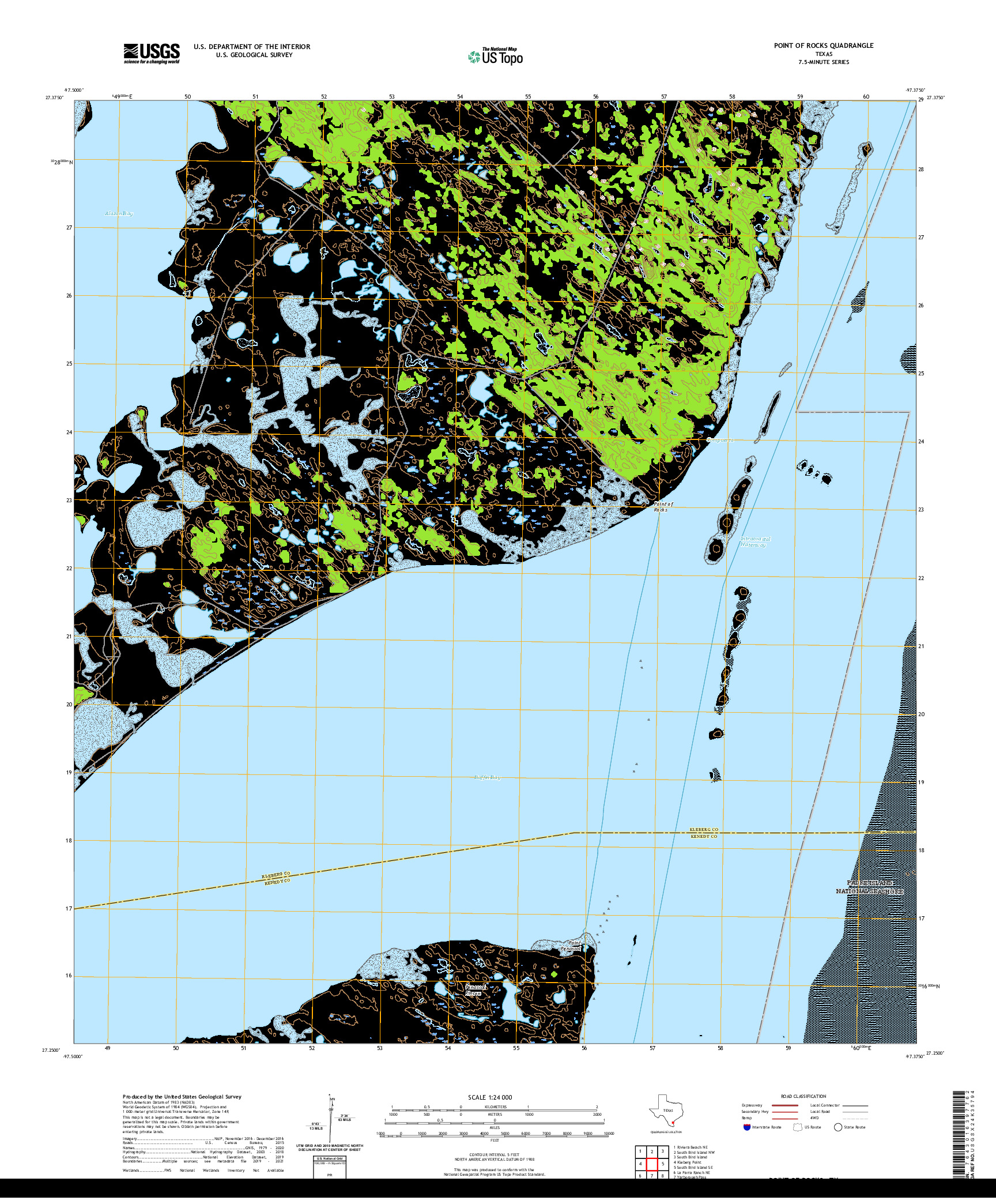 US TOPO 7.5-MINUTE MAP FOR POINT OF ROCKS, TX