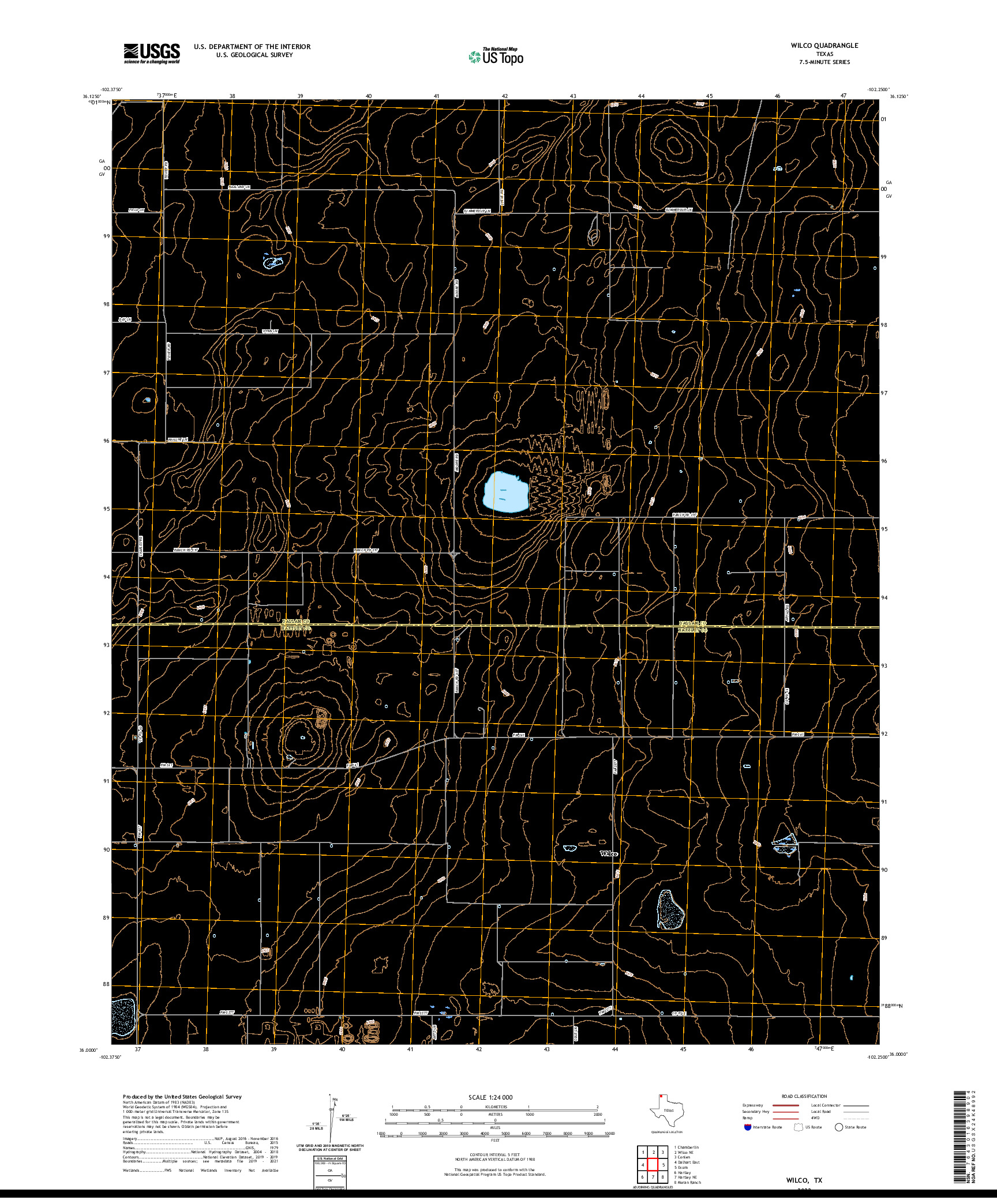 US TOPO 7.5-MINUTE MAP FOR WILCO, TX