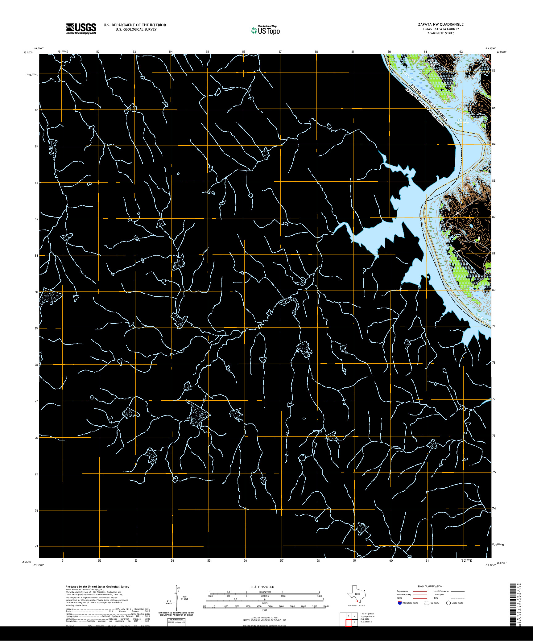 US TOPO 7.5-MINUTE MAP FOR ZAPATA NW, TX,TAM