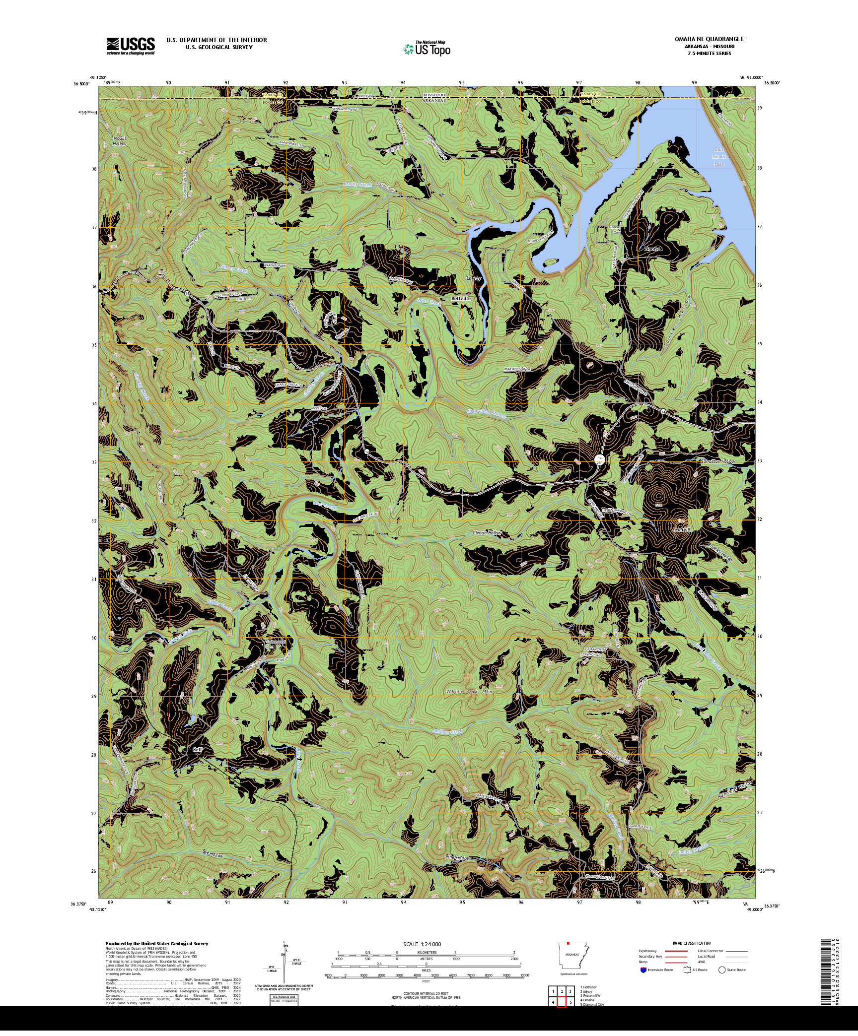 US TOPO 7.5-MINUTE MAP FOR OMAHA NE, AR,MO