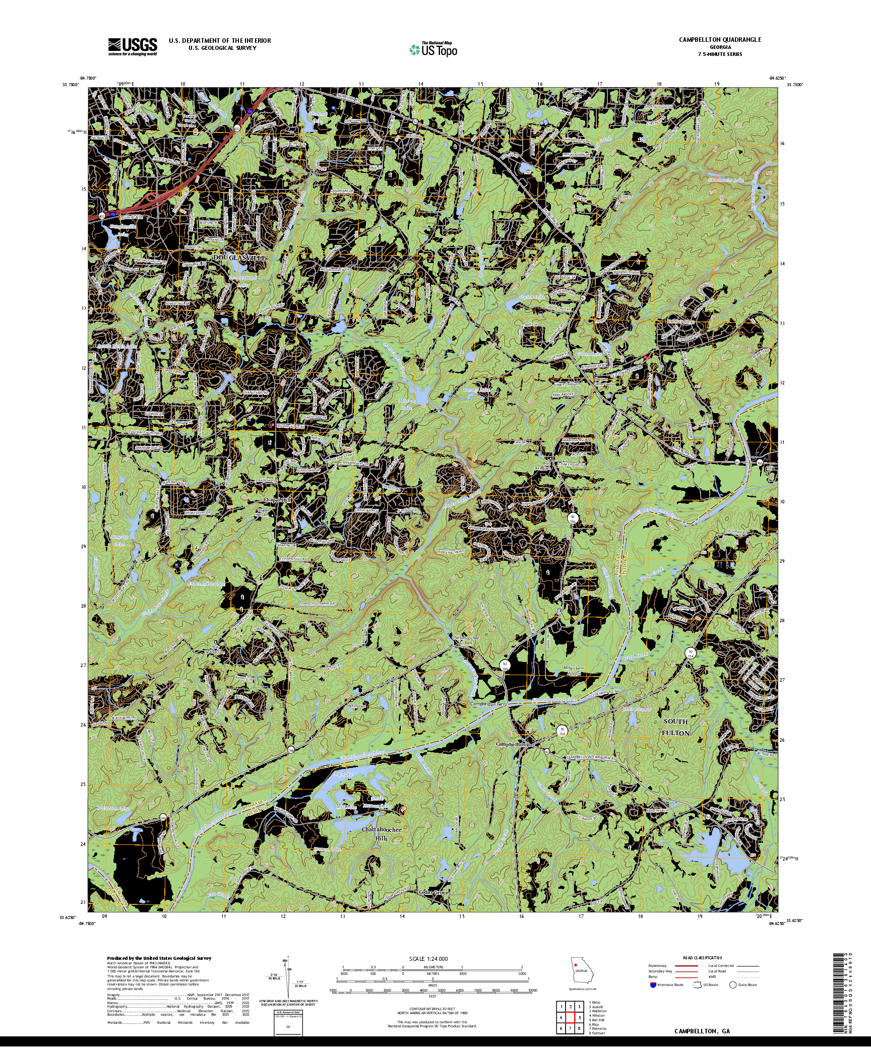 US TOPO 7.5-MINUTE MAP FOR CAMPBELLTON, GA