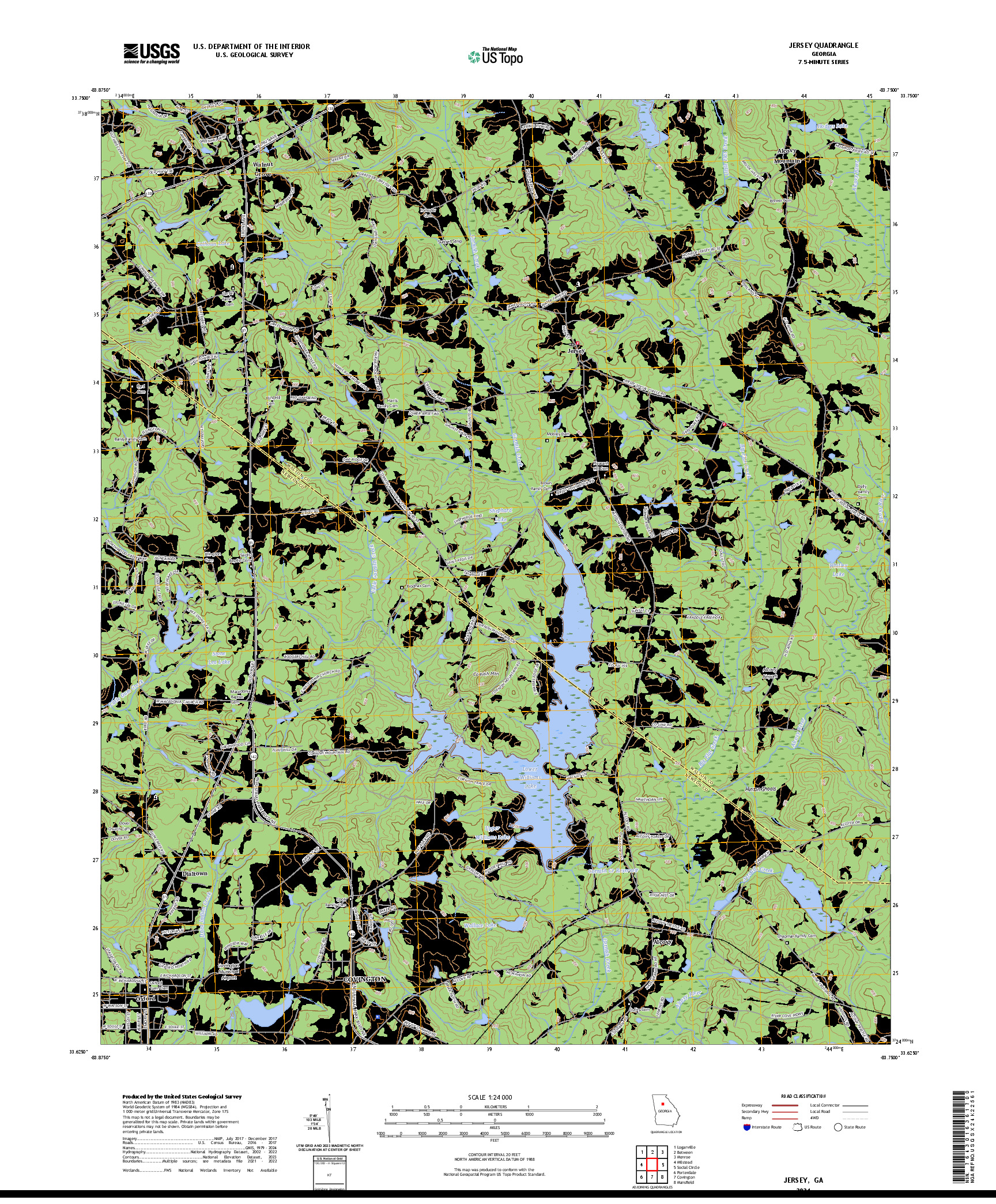 US TOPO 7.5-MINUTE MAP FOR JERSEY, GA