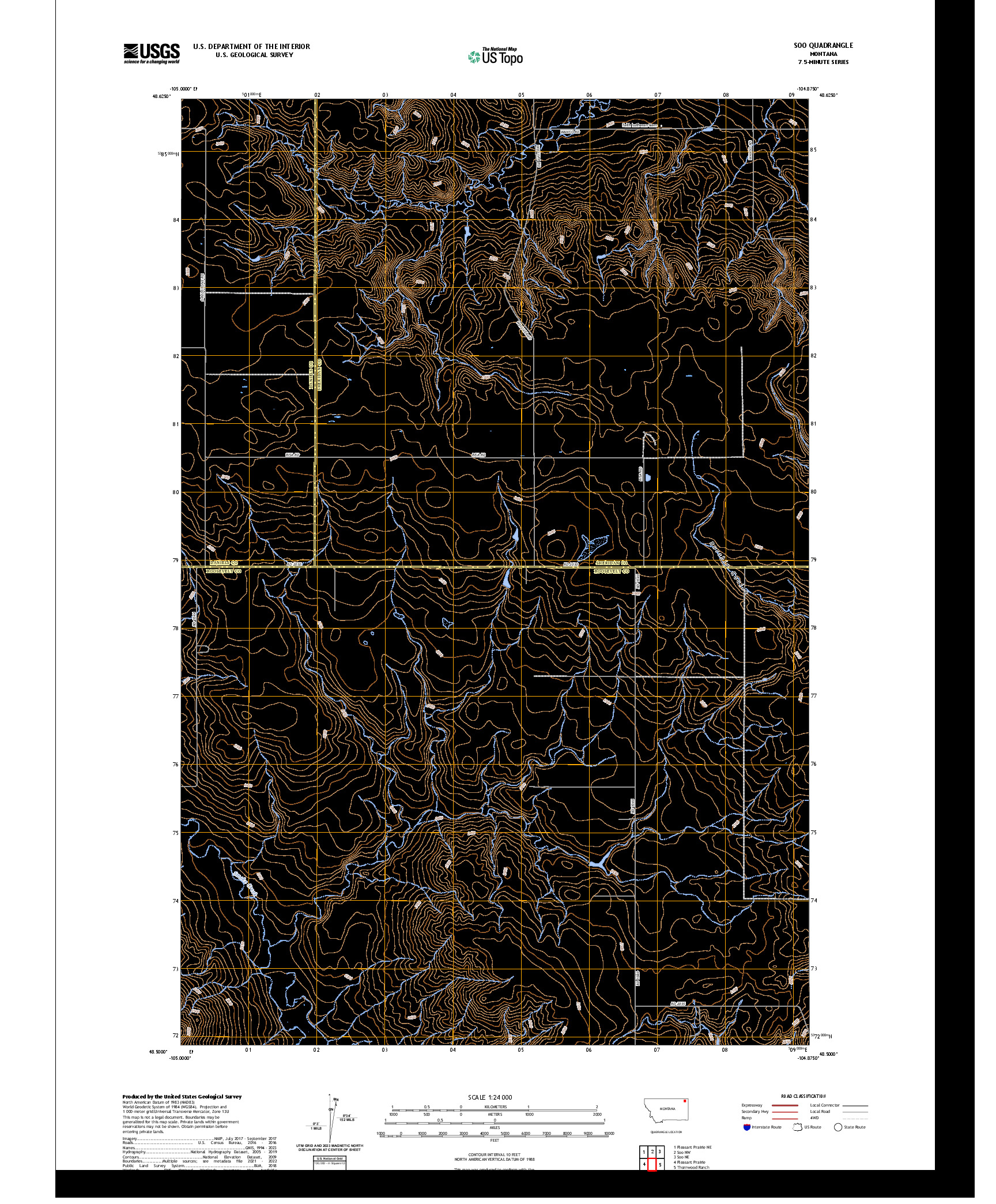 US TOPO 7.5-MINUTE MAP FOR SOO, MT